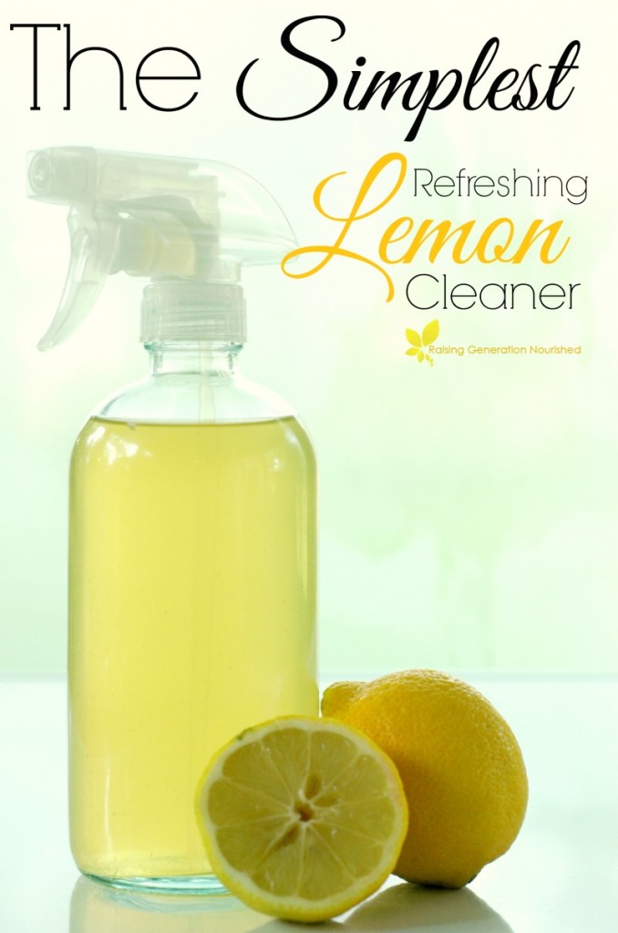 The Simplest Refreshing Lemon Cleaner Delicious Obsessions® Real