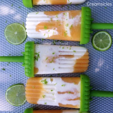 Peach Lime Creamsicles // deliciousobsessions.com
