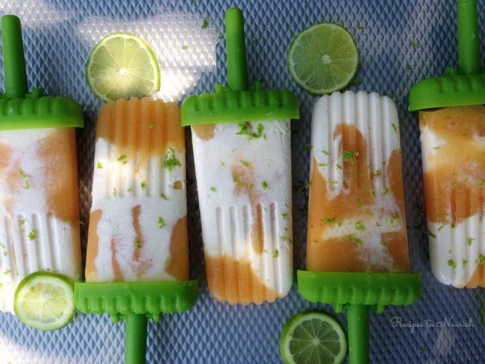Peach Lime Creamsicles | Delicious Obsessions
