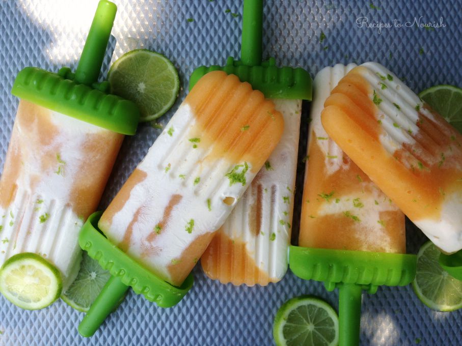 Peach Lime Creamsicles :: Gluten-Free, Dairy-Free Option