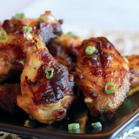 Glazed & Baked Chicken Wings with Mango and Lime from the Nourish Cookbook :: Gluten-Free, Grain-Free, Dairy-Free, AIP // deliciousobsessions.com