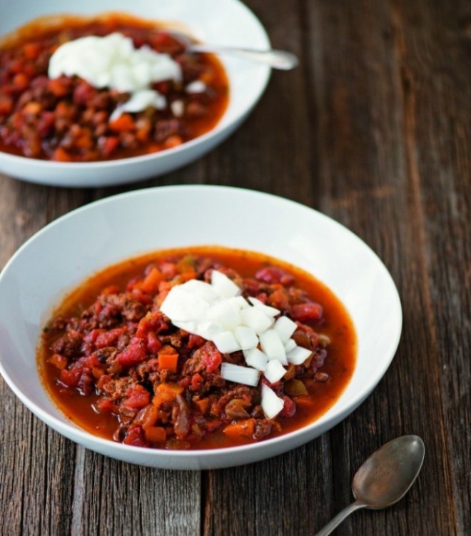 Slow Cooker Beef Chili from Down South Paleo :: Paleo, Gluten-Free, Grain-Free, Dairy-Free