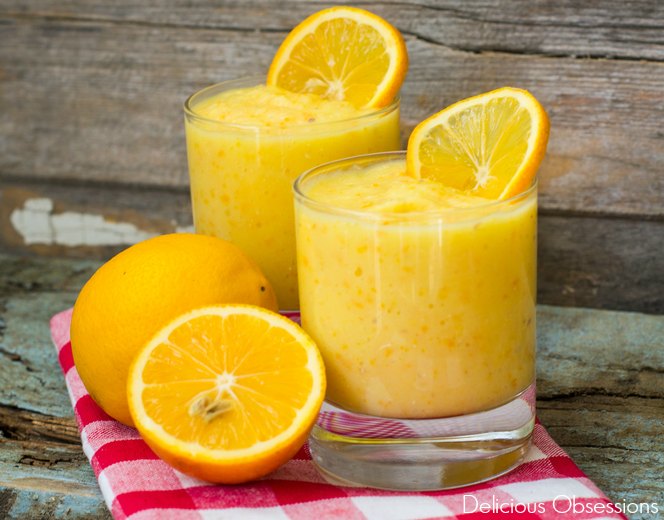 This citrus smoothie is packed with flavor and is full of the vitamins and minerals. It's the perfect afternoon snack to help get you through until the end of the day.