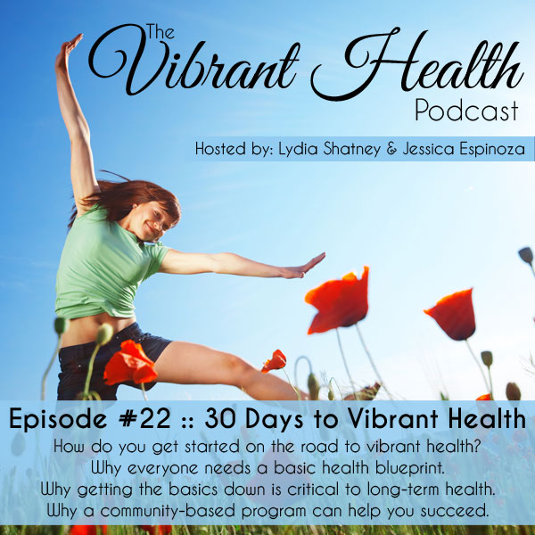 The VH Podcast, Episode 22: 30 Days to Vibrant Health // deliciousobsessions.com