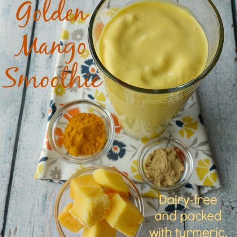 Golden Mango Smoothie :: Dairy-Free // deliciousobsessions.com