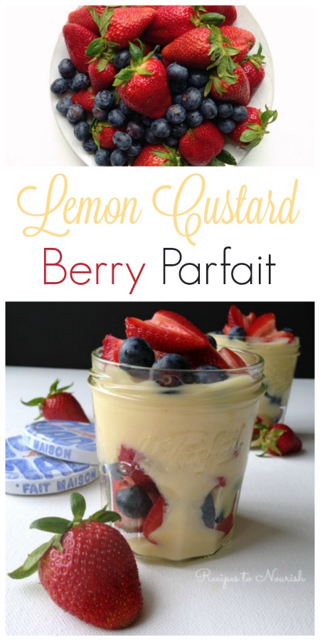 Lemon Custard Berry Parfait // deliciousobsessions.com