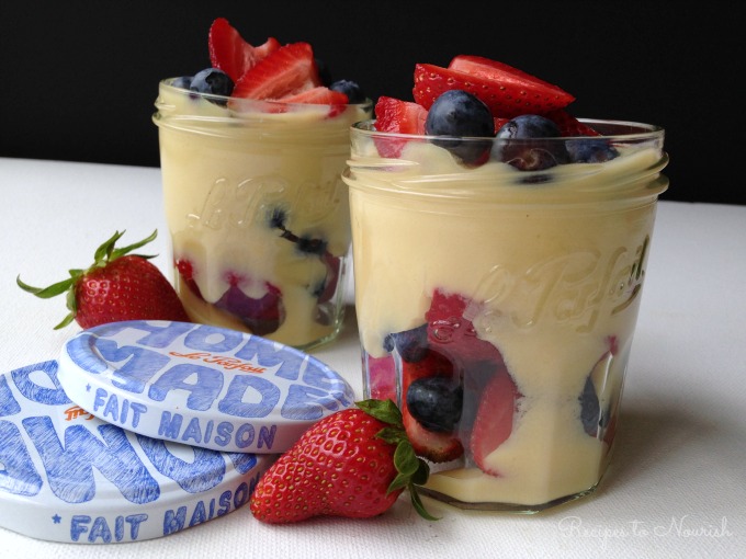 Lemon Custard Berry Parfait :: Gluten-Free, Grain-Free, Dairy-Free Option