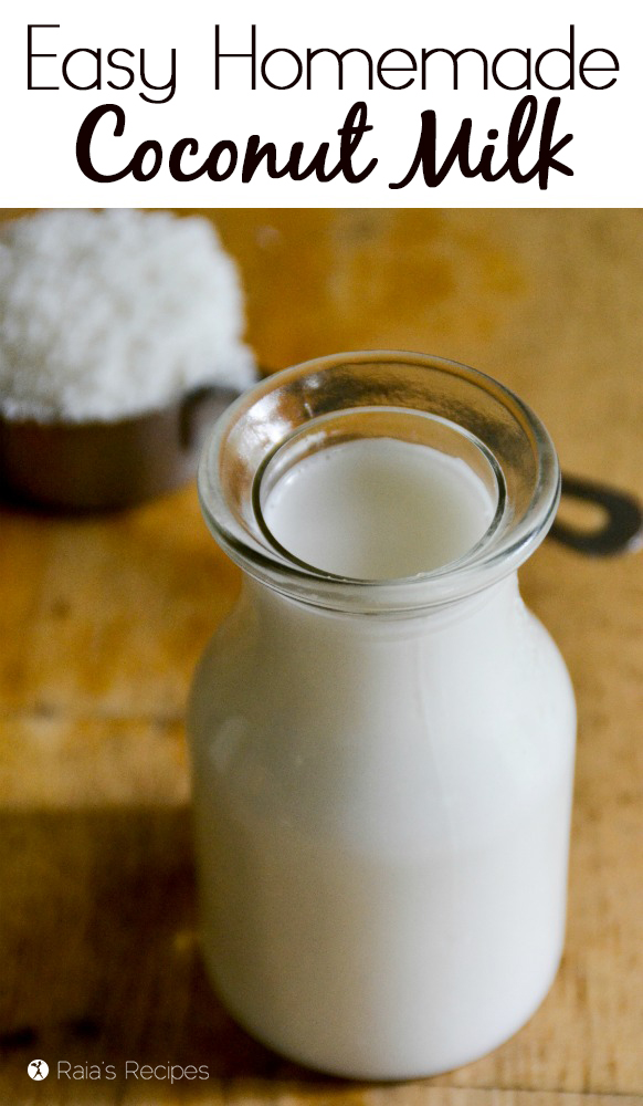 Easy Homemade Coconut Milk // deliciousobsessions.com