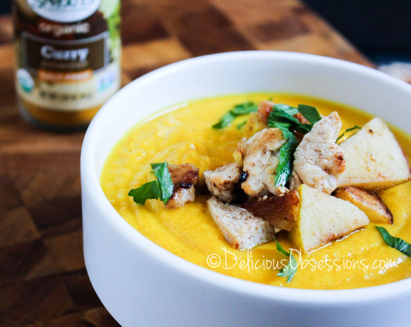 Curried Cauliflower Soup with Chicken and Apples :: Gluten-Free, Grain-Free, Dairy-Free