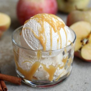 Real Food Spiced Apple Cider Ice Cream (Dairy-Free Option) // deliciousobsessions.com