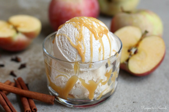 Real Food Spiced Apple Cider Ice Cream :: Dairy-Free Option