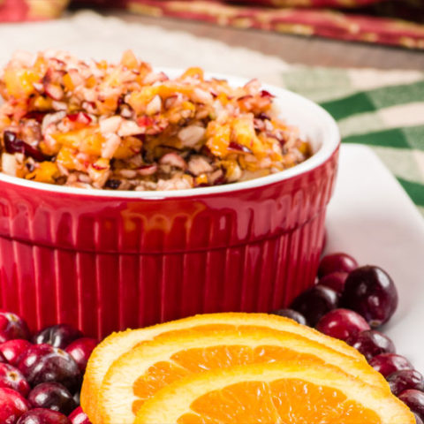 Cranberry Satsuma Relish with Coconut and Ginger :: Dairy-Free, Gluten-Free, Grain-Free // deliciousobsessions.com