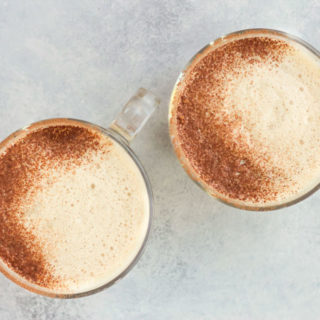 Frothy Golden Milk Hot Chocolate :: Dairy-Free Option // deliciousobsessions.com