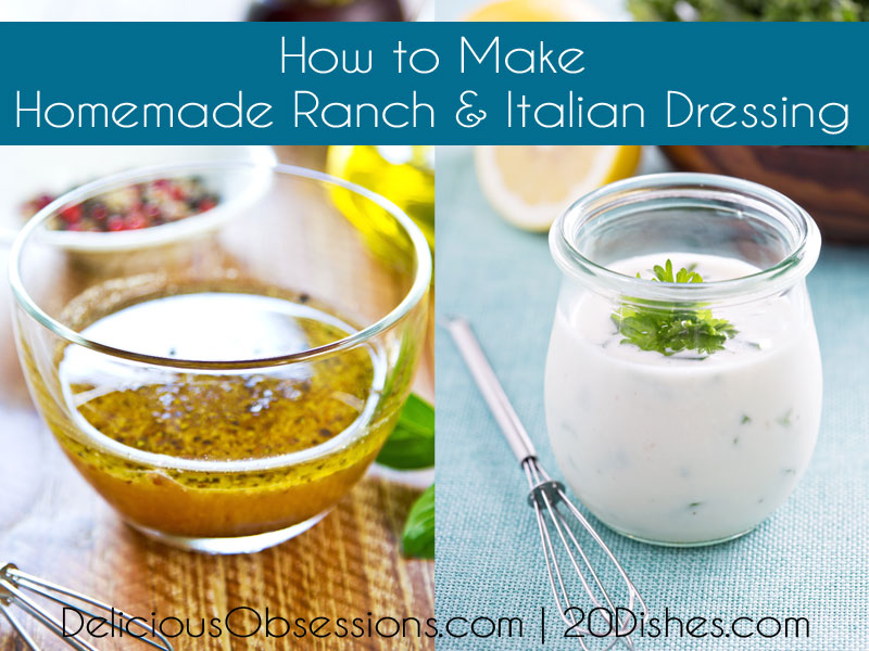 How to Make Homemade Ranch & Italian Salad Dressings :: Gluten-Free, Dairy-Free Option