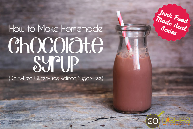 Junk Food Made Real: Homemade Chocolate Syrup :: Gluten-Free, Dairy-Free, Refined Sugar-Free