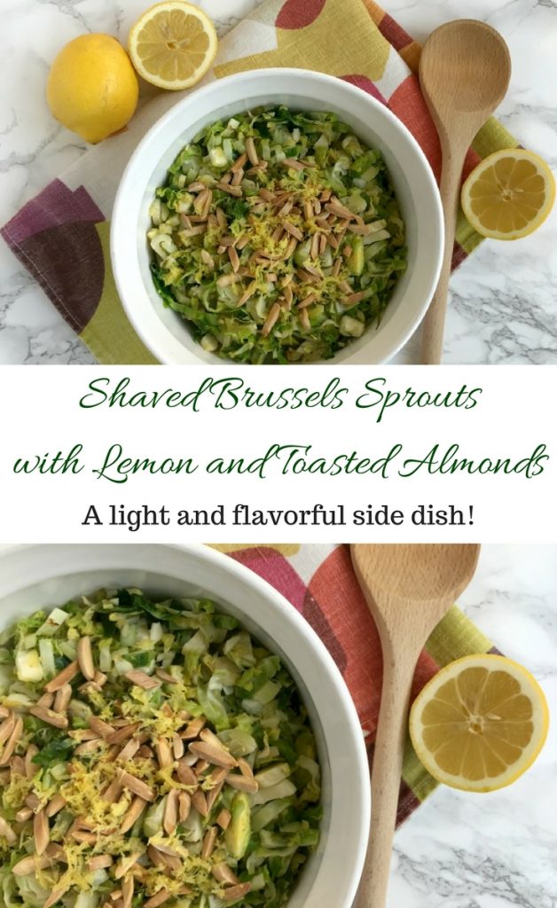 Shaved Brussels Sprouts with Lemon and Toasted Almonds :: Gluten-Free, Grain-Free, Dairy-Free, Paleo/Primal // deliciousobsessions.com