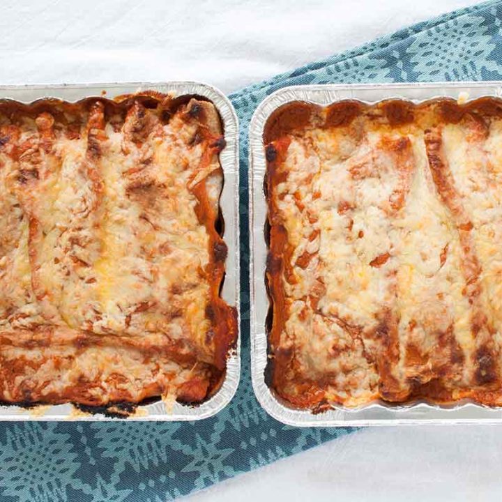 Vegetarian Freezer Enchiladas :: Gluten-Free & Grain-Free // deliciousobsessions.com