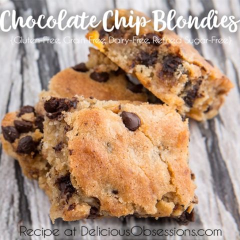 William's Chocolate Chip Blondie Recipe + A Very Personal Tribute :: Gluten-Free, Grain-Free, Dairy-Free, Refined Sugar-Free // deliciousobsessions.com