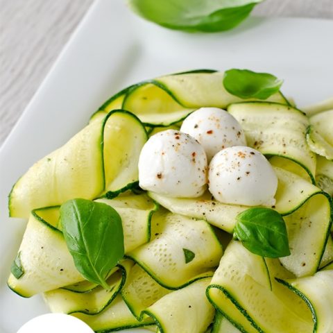 Herbed Zucchini Ribbon Salad :: Gluten-Free, Grain-Free, Dairy-Free Option // deliciousobsessions.com