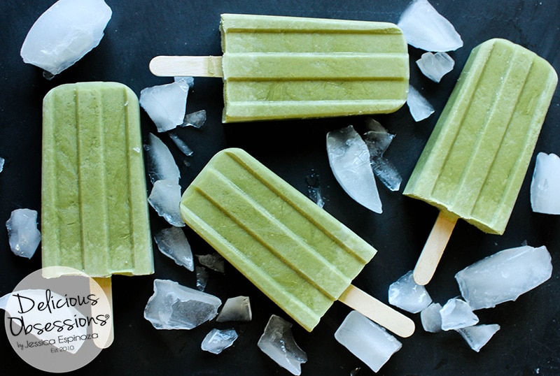 Creamy Matcha Green Tea Popsicles :: Gluten-Free, Dairy-Free, Refined Sugar-Free