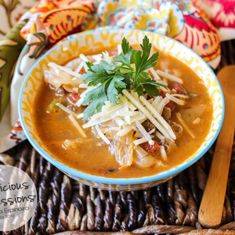 Hearty Beef and Cabbage Soup :: Gluten-Free, Grain-Free, Dairy-Free // deliciousobsessions.com