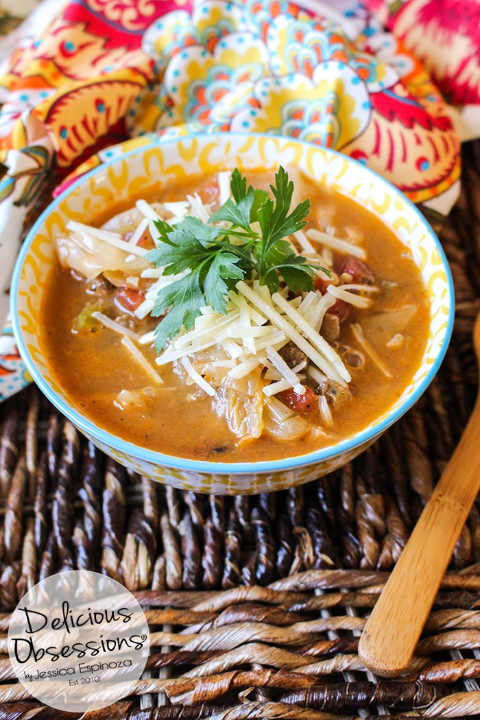 Hearty Beef and Cabbage Soup :: Gluten-Free, Grain-Free, Dairy-Free // deliciousobsessions.com