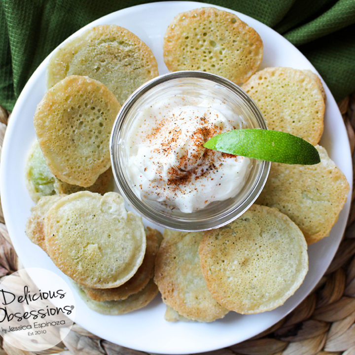 Grain-Free Fried Green Tomatoes with Cajun Lime Aioli :: Gluten-Free, Corn-Free, Dairy-Free // deliciousobsessions.com