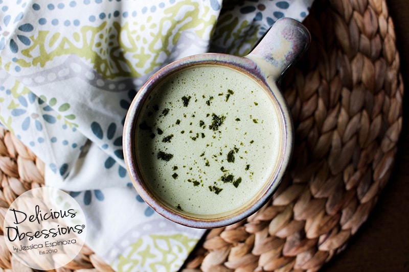 White Chocolate Matcha Latte :: Dairy-Free, Gluten-Free, Refined Sugar-Free, Low Carb, Real Food, Paleo