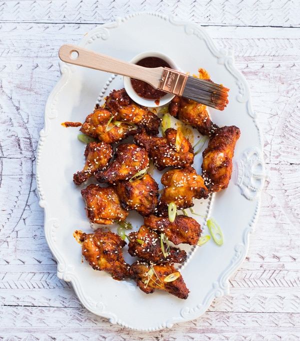 Healthy Korean Chicken Wings from Paleo Cooking with Your Air Fryer :: Gluten-Free, Grain-Free, Dairy-Free // deliciousobsessions.com