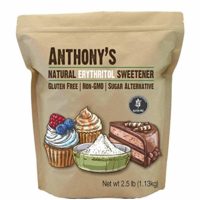 Anthony's Erythritol Granules, 2.5lbs, Non GMO, Natural Sweetener, Keto & Paleo Friendly