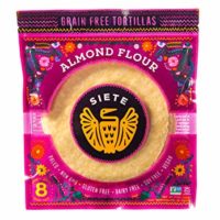 Siete Almond Flour Grain Free Tortillas, 8 Tortillas Per Pack, 6-Pack, 48 Tortillas