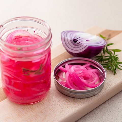 Quick Pickled Red Onions :: Gluten-Free, Grain-Free, Dairy-Free, Refined Sugar-Free // deliciousobsessions.com