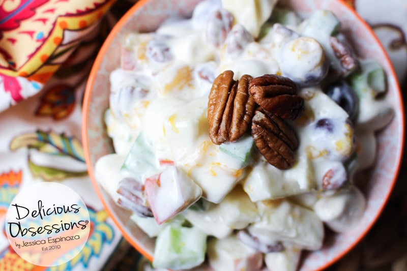 Creamy “Ambrosia Waldorf” Salad :: Gluten-Free, Grain-Free, Dairy-Free, Refined Sugar-Free