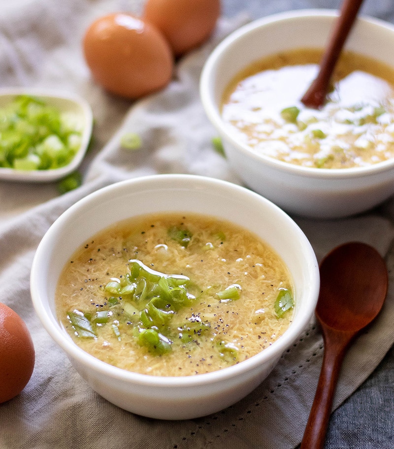 Egg Drop Soup :: Gluten-Free, Grain-Free, Dairy-Free, Starch Free Option // deliciousobsessions.com