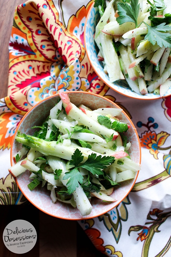 Fennel and Apple Slaw :: Gluten-Free, Grain-Free, Dairy-Free // deliciousobsessions.com