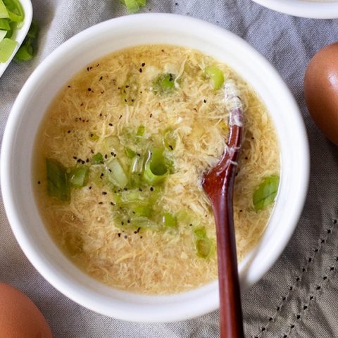 Egg Drop Soup :: Gluten-Free, Grain-Free, Dairy-Free, Starch Free Option // deliciousobsessions.com