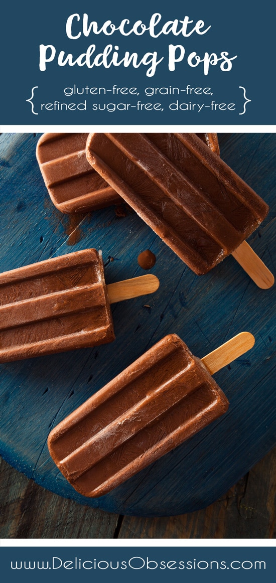 Chocolate Pudding Pops :: Gluten-Free, Grain-Free, Dairy-Free, Refined Sugar-Free // DeliciousObsessions.com