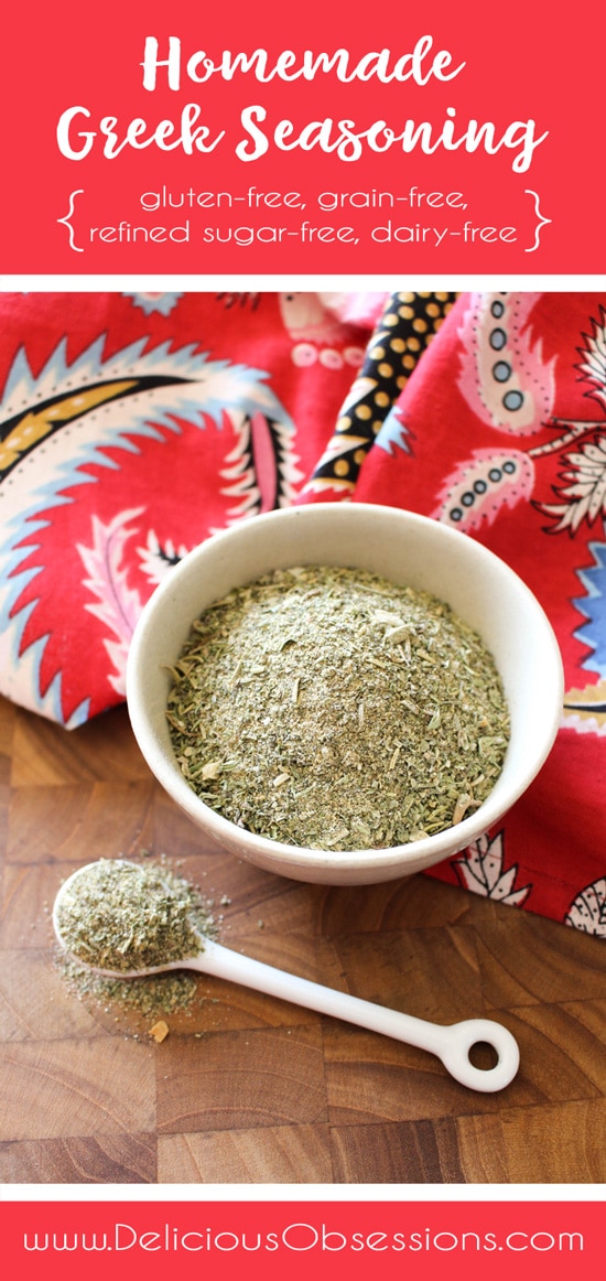 Homemade Greek Seasoning Blend // deliciousobsessions.com