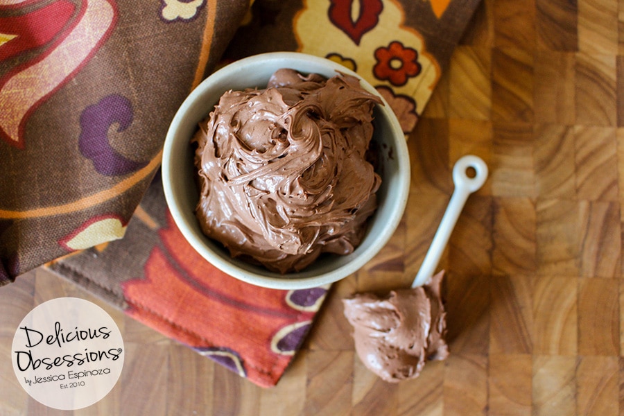 Whipped Chocolate Ganache Frosting :: Gluten-Free, Grain-Free, Dairy-Free, Refined Sugar-Free // deliciousobsessions.com