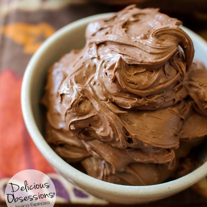Whipped Chocolate Ganache Frosting :: Gluten-Free, Grain-Free, Dairy-Free, Refined Sugar-Free // deliciousobsessions.com